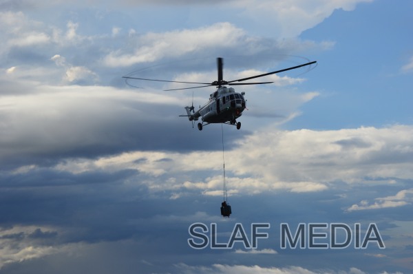 Sri Lanka Air Force conducts underslung operation at Hanthane Hill